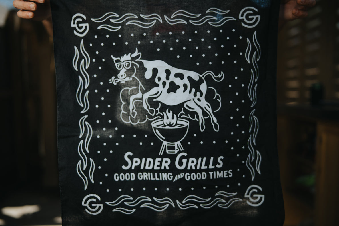 Spider Cool Cow Bandana - Stylish & Breathable Pet Bandana for Dogs & Cats - Perfect for Outdoor Adventures, Costume Parties & Photo Shoots
