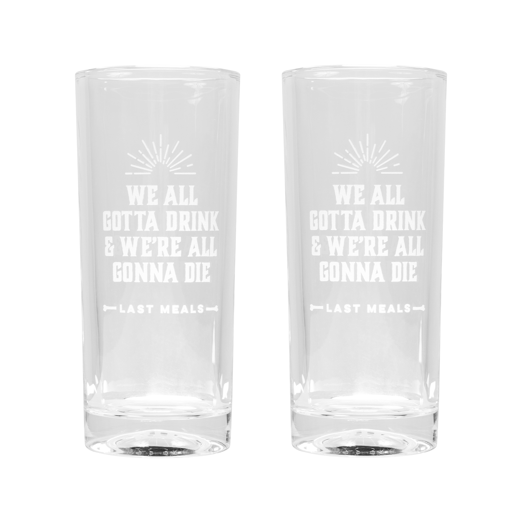 Premium Highball Glasses Set - 16oz Tall Drinking Glasses for Cocktails, Whiskey & Iced Coffee - Durable Lead-Free Glassware for Home Bar, Parties & Gifts - Dishwasher Safe