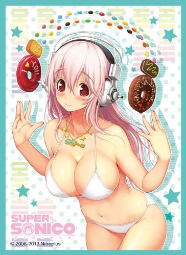 Nitro Super Sonico Valentine Character Card Sleeves - Premium Anime TCG/CCG/MTG Card Protectors for Collectors - Perfect for Valentine's Day Gifts, Game Nights & Trading Card Storage