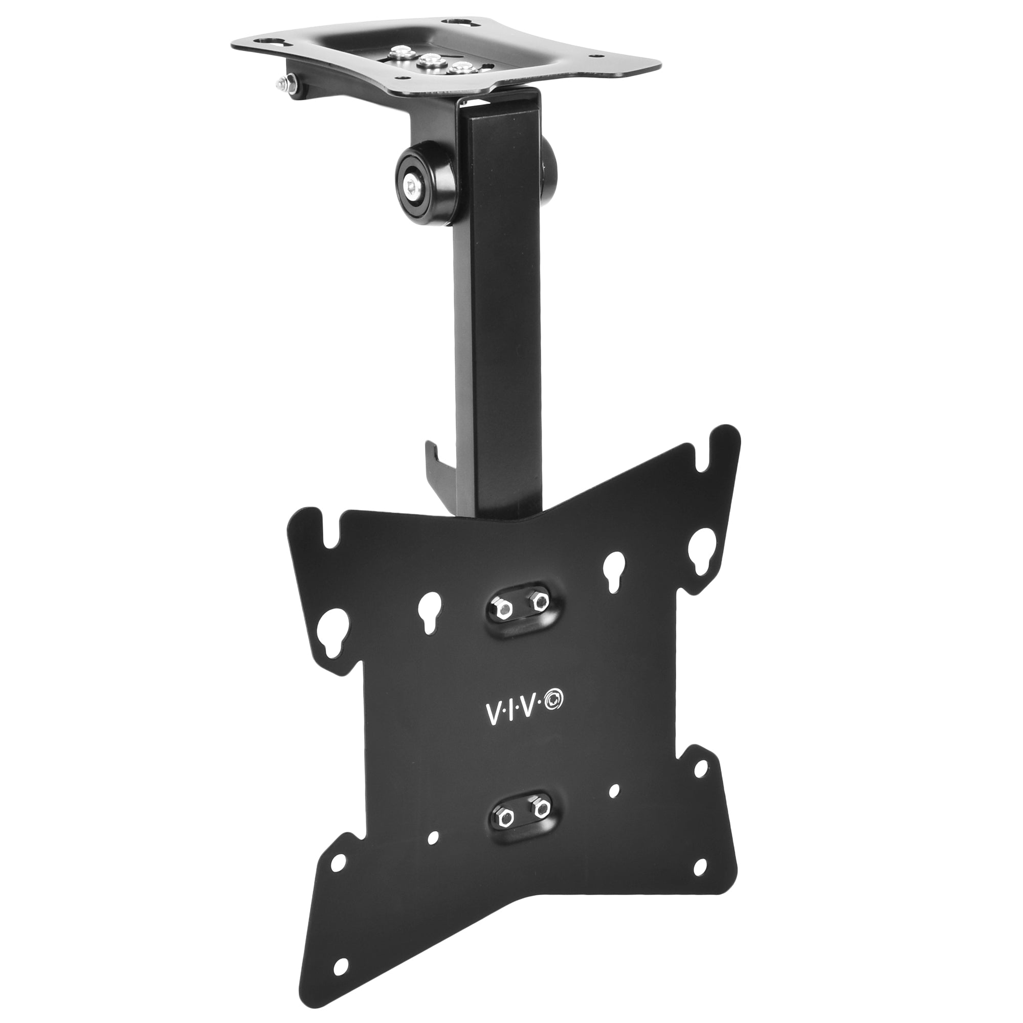 Flip Down Ceiling Mount for TVs and Monitors 20 to 37 Inches - Perfect for RVs, Bedrooms, and Small Spaces
