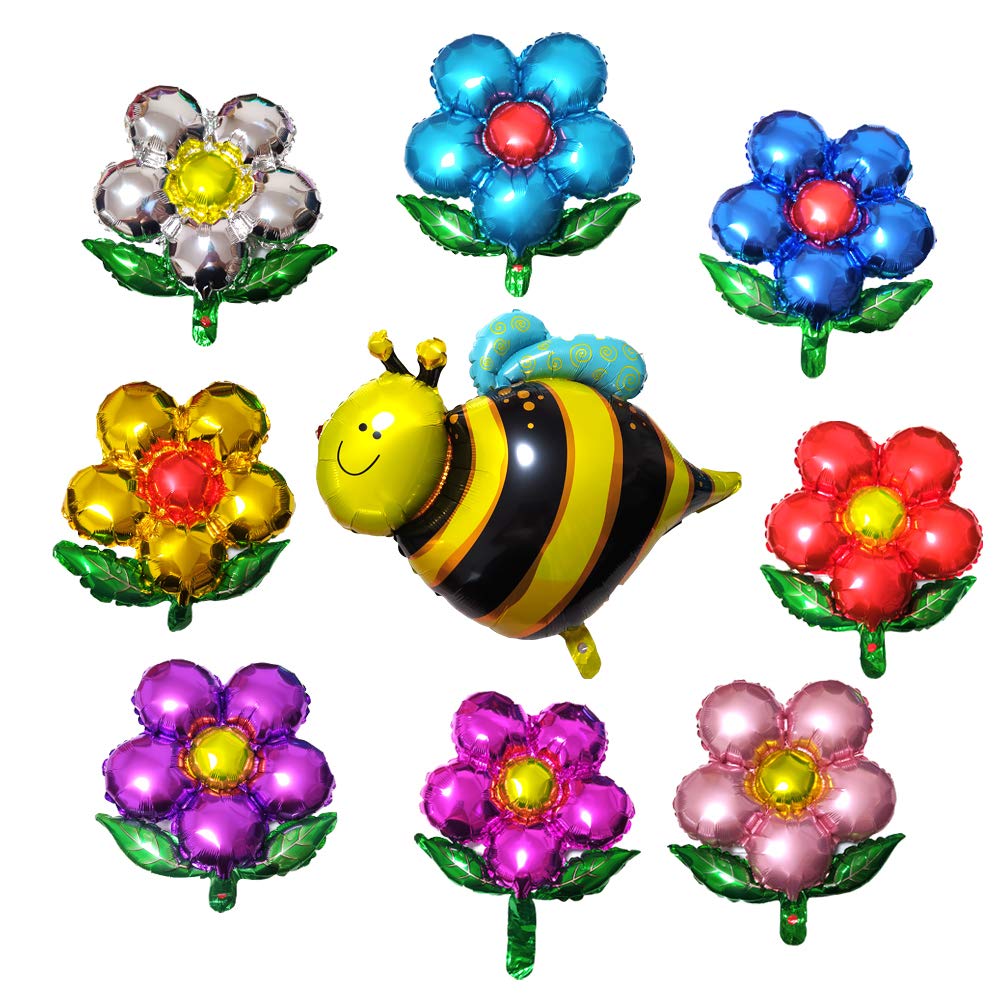Vibrant Sunflower & Bumblebee Balloons - Spring Summer Easter Party Decorations for Kids, Boys, Girls & Adults - Perfect for Garden Parties, Baby Showers & Birthday Celebrations