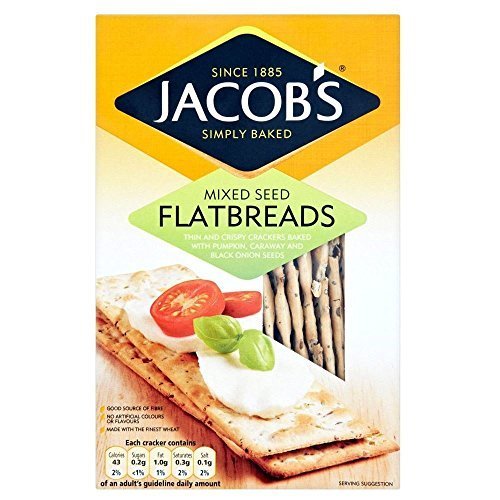 Jacob's Mixed Seeds Flatbreads 150g - Healthy Snack for Breakfast & Lunch