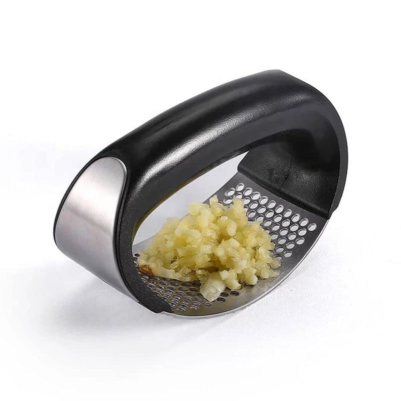 Premium Stainless Steel Garlic Press - Heavy Duty, Rust-Proof & Easy to Clean - Perfect for Cooking, Restaurants & Home Kitchens