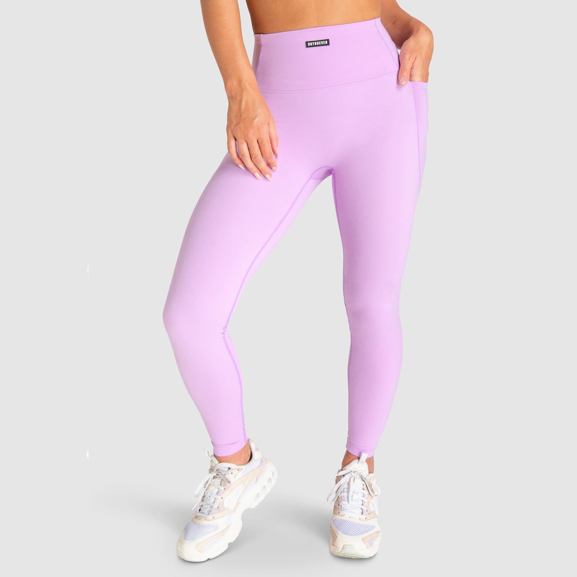 Desire High Waist Yoga Leggings for Women - Soft & Stretchy Workout Pants - Comfortable Gym Tights in Lilac Purple - Perfect for Yoga, Running & Lounge Wear