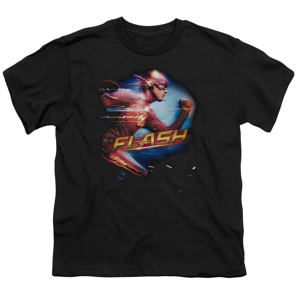 The Flash Fastest Man Unisex Youth T-Shirt | DC Comics Superhero Graphic Tee for Kids & Teens | Perfect for Cosplay, Birthday Gifts & Comic Con