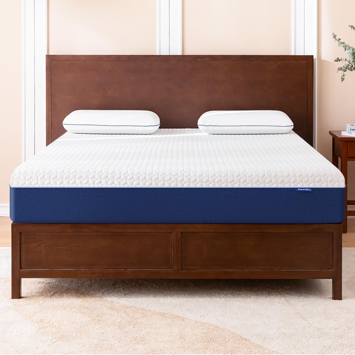 10 Inch Queen Memory Foam Mattress in a Box - Gel-Infused Cooling Technology, Breathable Cover, Made in USA - 60
