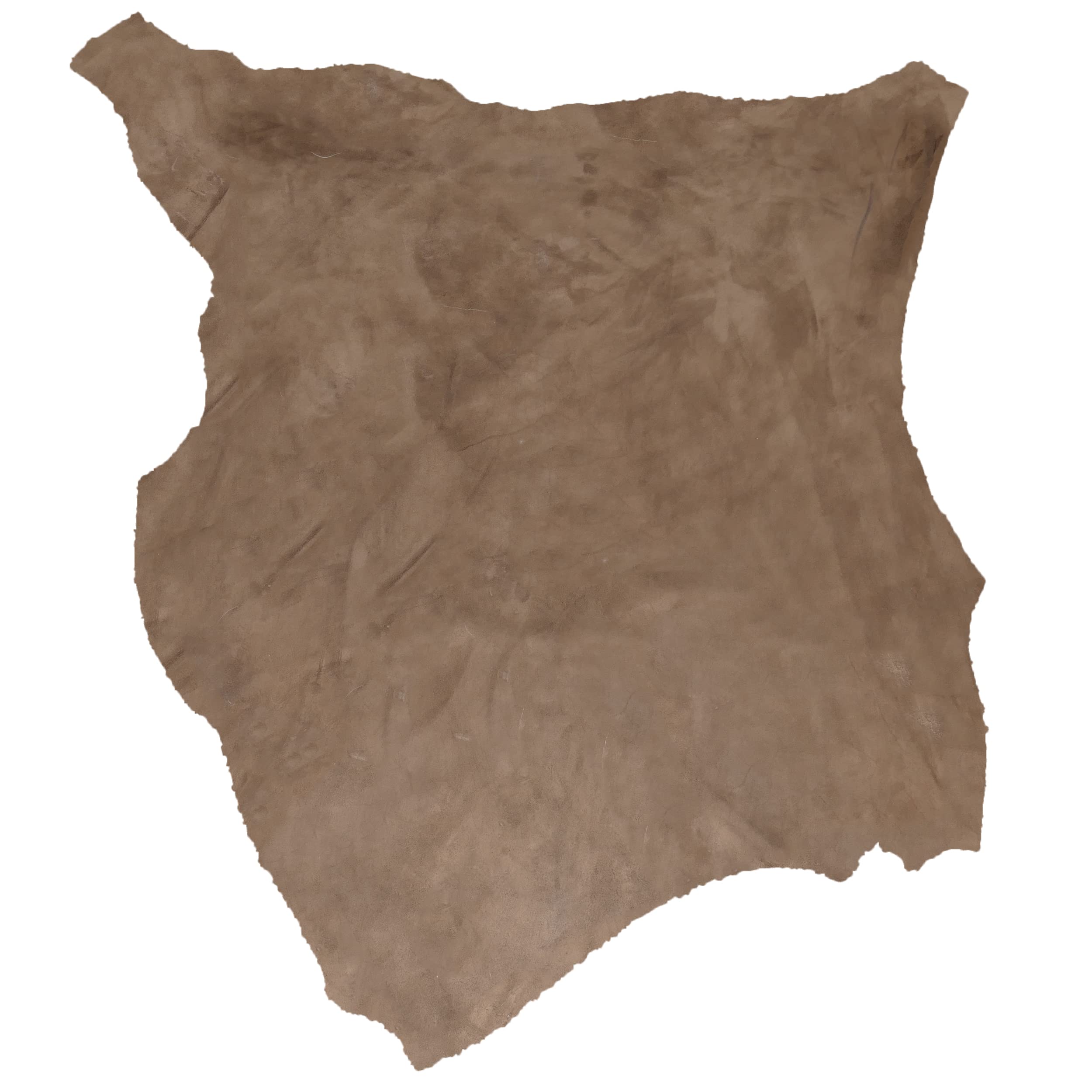 Premium Elk Leather Suede - First Quality Glacier Wear in Milk Chocolate (14-14.75 sq ft) | Durable & Soft for Luxury Bags, Jackets & DIY Leathercraft Projects