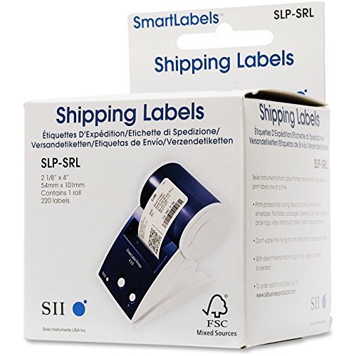 SEIKO Self-Adhesive Shipping Labels 2-1/8 x 4 Inch, White, 220 Labels per Box (8 Pack - Total 1760 Labels) - Perfect for USPS, UPS, FedEx & Amazon FBA Shipments