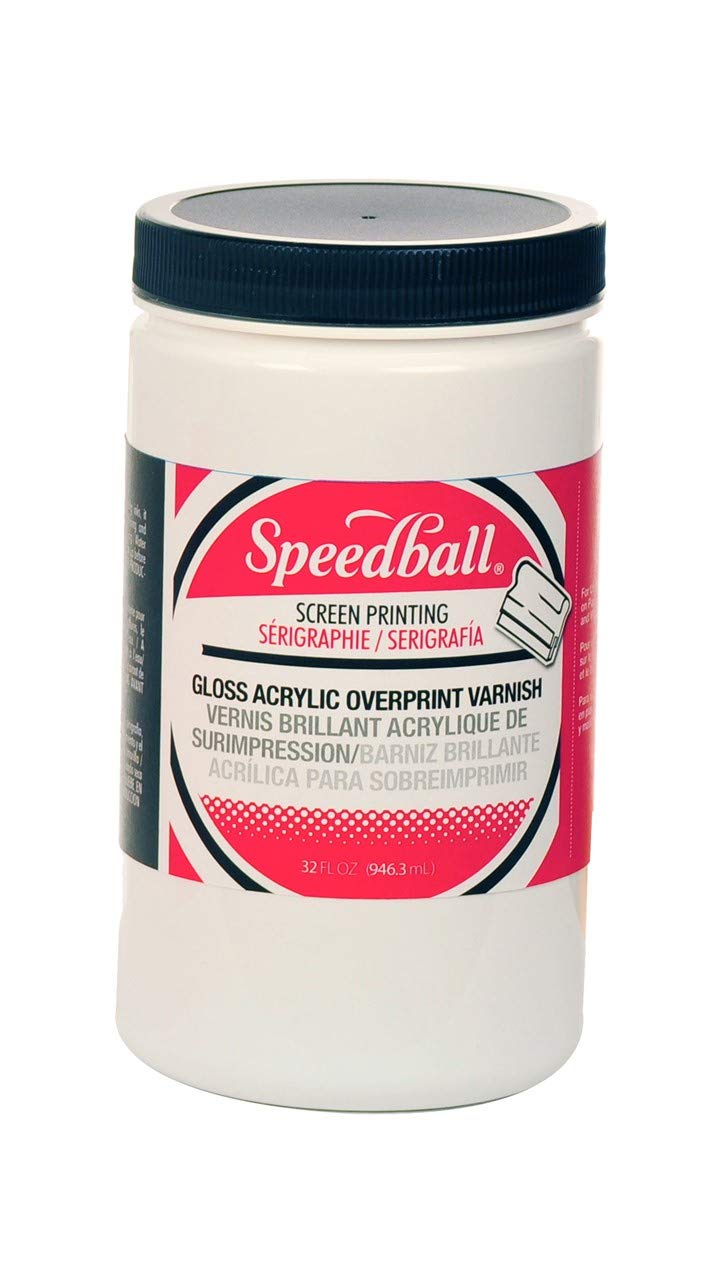 32 oz. Acrylic Gloss Overprint Varnish - High Gloss Finish for Paper, Cardboard & Labels - Perfect for DIY Crafts, Scrapbooking & Professional Printing Projects