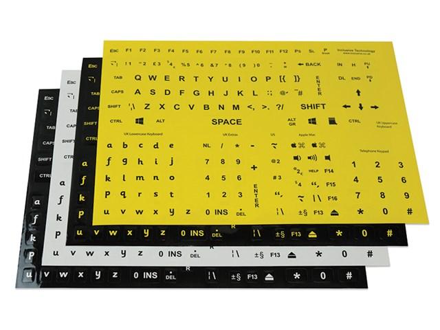 Full Keyboard Stickers - English Letter & Symbol Labels for Laptop, PC, Mac - Perfect for Typing, Coding & Multilingual Use