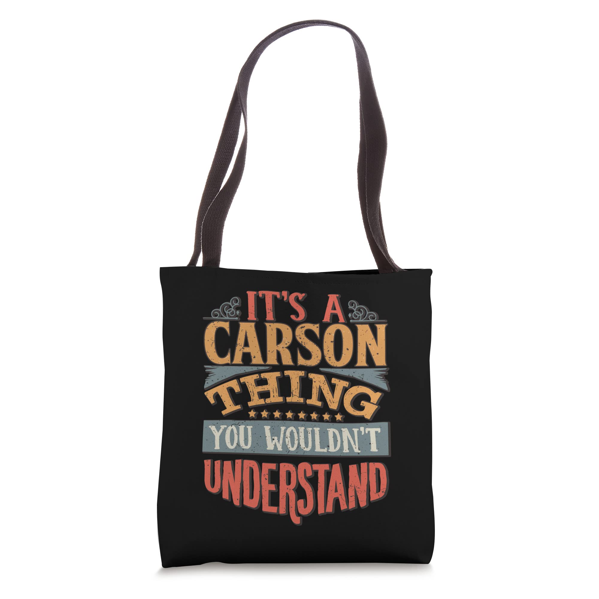 Personalized Carson Name Tote Bag - Customized Cotton Canvas Shopping Bag for Women & Men - Perfect for Groceries, Beach, Work & Everyday Use
