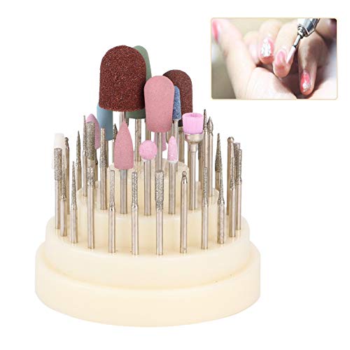 45Pcs Professional Nail Drill Bit Set for Electric Nail Grinding Machine - Diamond & Carbide Nail Art Bits for Manicure Pedicure - Salon & Home Use Nail Care Tools (Perfect for Acrylic, Gel, Natural Nails)