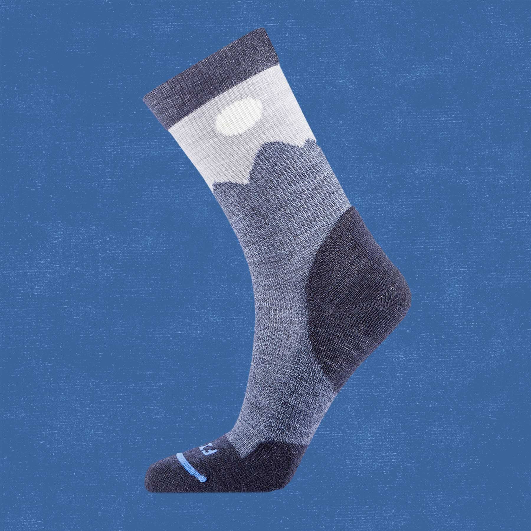 Light Hiker (Teton) Crew Socks - Moisture-Wicking Hiking Socks for Men & Women - Comfortable Outdoor Socks for Trail Running, Camping & Backpacking