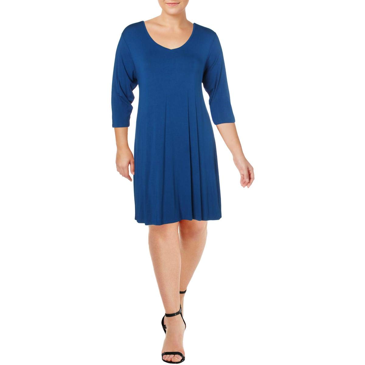 Style & Co. Women's Plus Size A-Line Swing Casual Dress - Flattering Fit for Curvy Figures | Perfect for Office, Date Night & Summer Outings