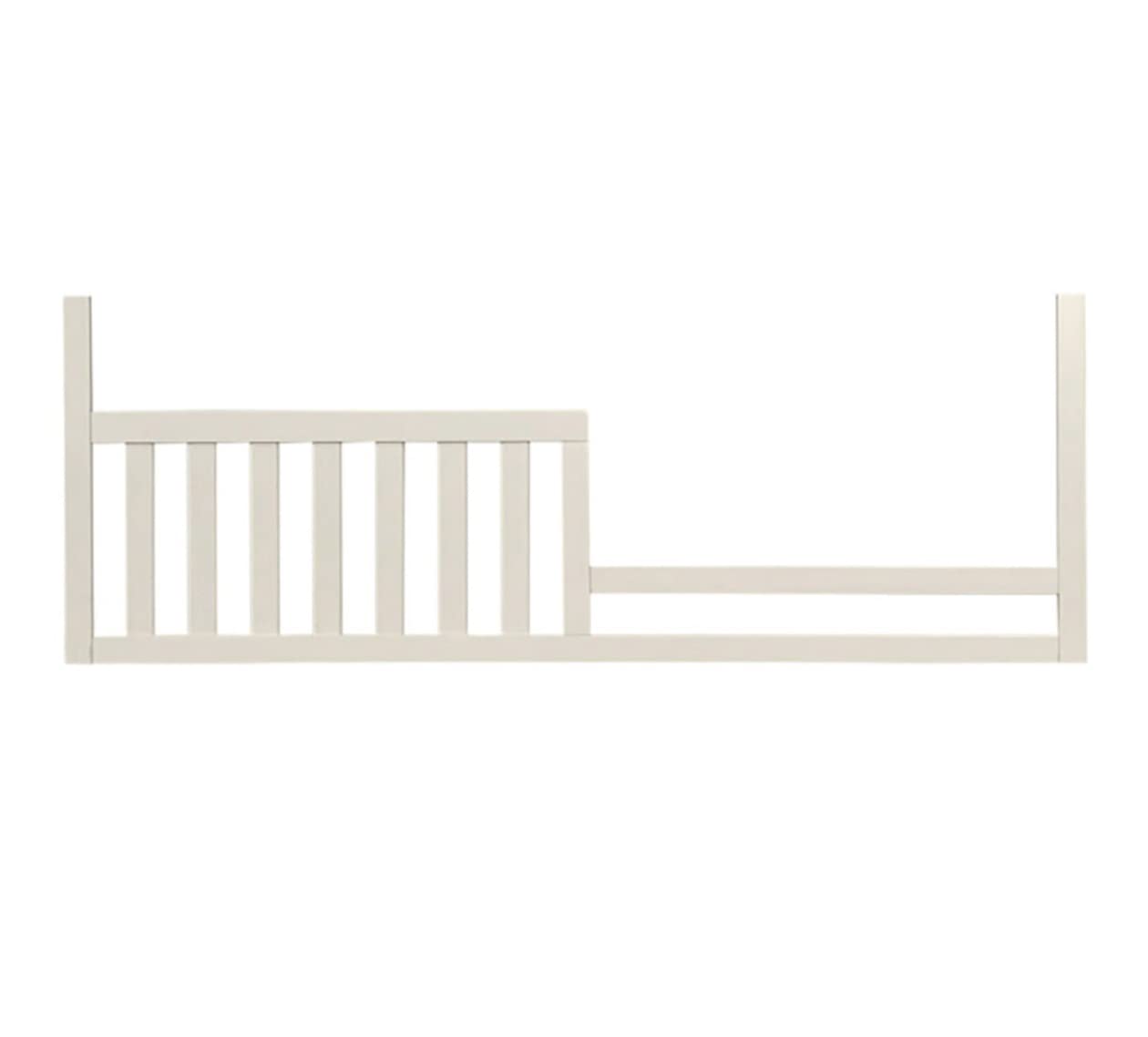 Westwood Design Convertible Crib Toddler Bed Safety Guard Rail - Solid Wood Conversion Rail for Kids Bed Transition | Safe & Durable Toddler Bed Rail for Nursery & Daycare (Chalk, Hanley) | Perfect for Childproofing & Preventing Falls During Sleep