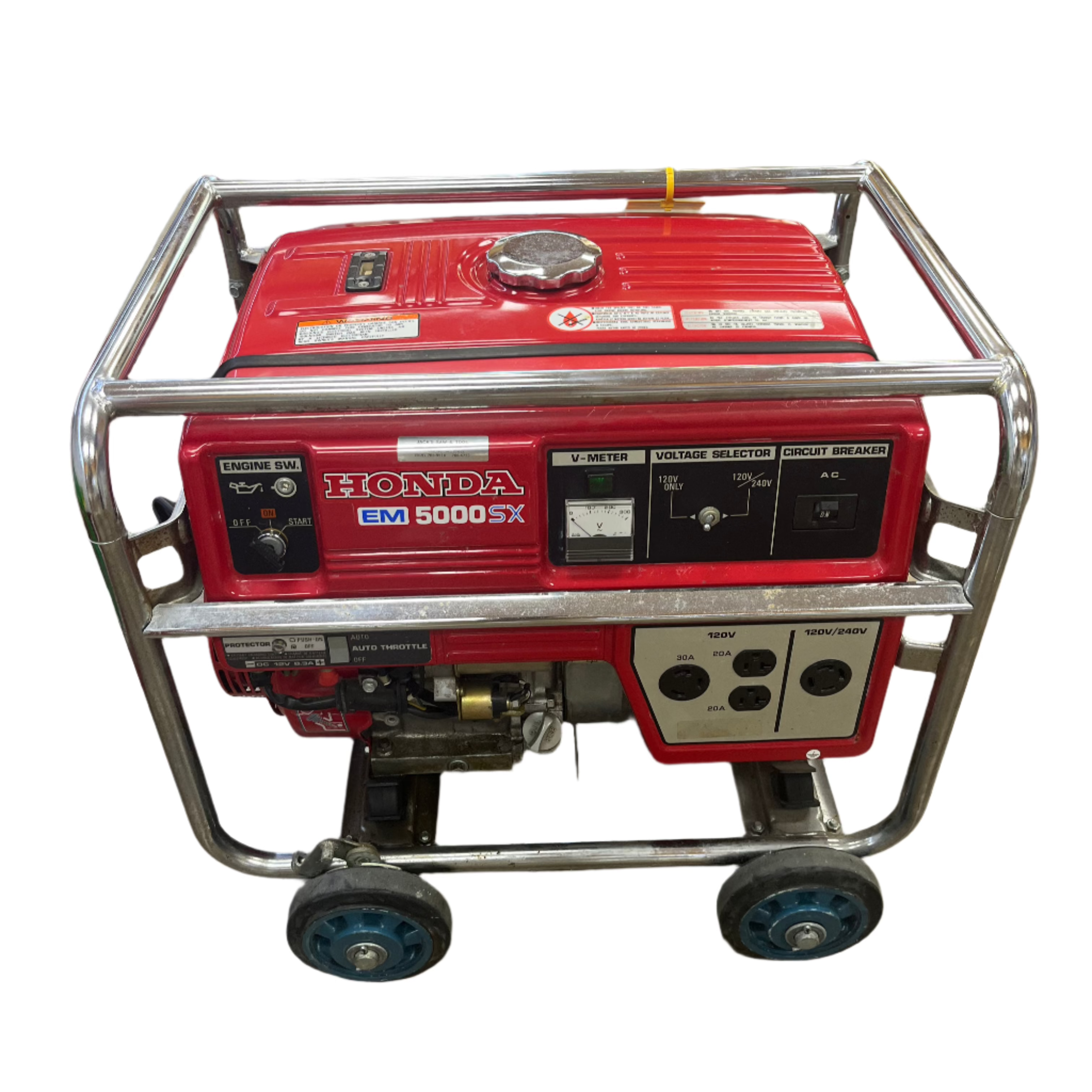 Honda EM 5000SX Portable Generator - 5000W Gas Powered Inverter Generator with CO-MINDER - Perfect for Camping, RV Trips & Emergency Power Backup