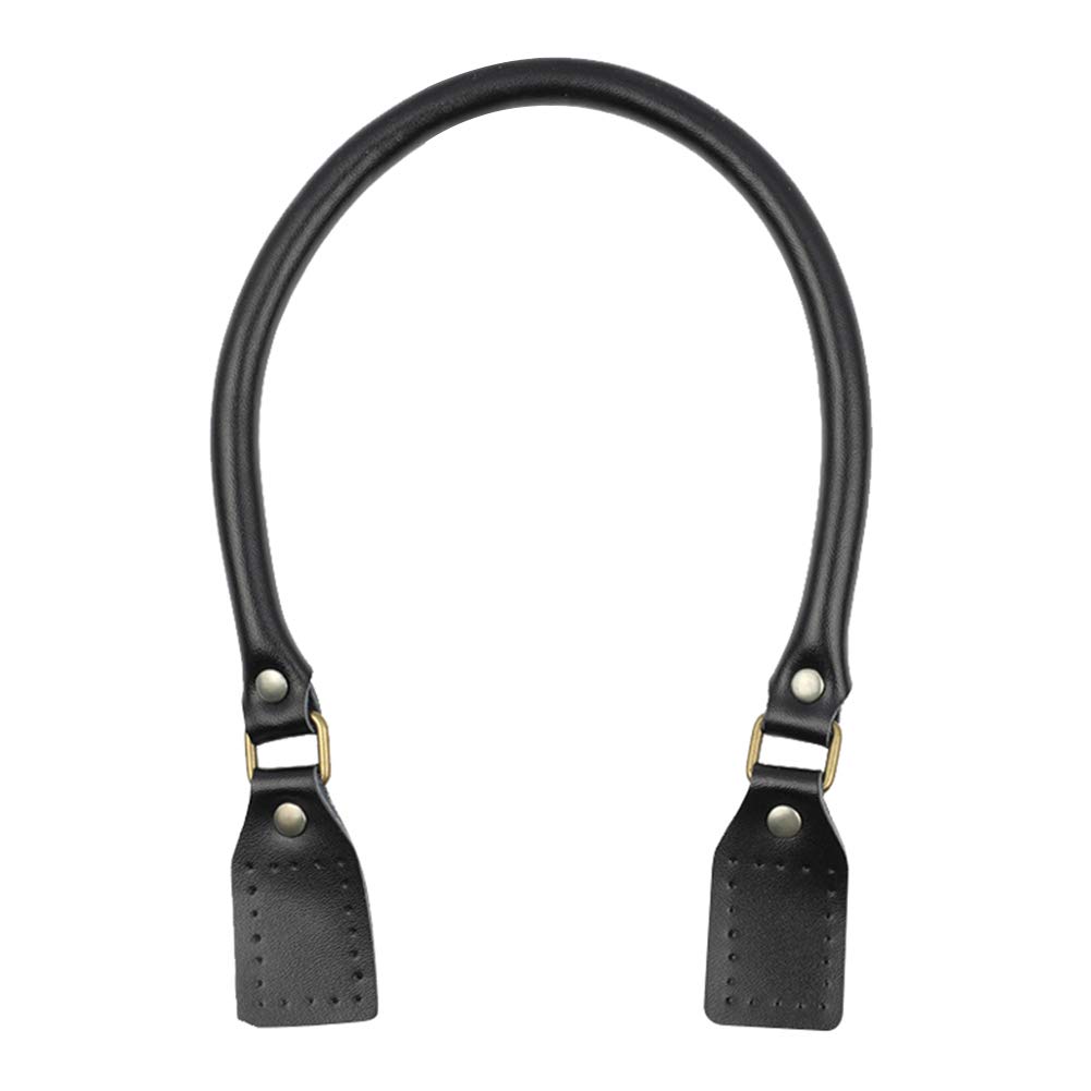 1PCS 50CM Replacement PU Leather Shoulder Strap - Adjustable Handbag Handle for DIY Bag Making, Crossbody Purse Strap - Durable & Stylish Black Purse Accessory (Perfect for Handbag Repair, Fashion Accessories & Craft Projects)