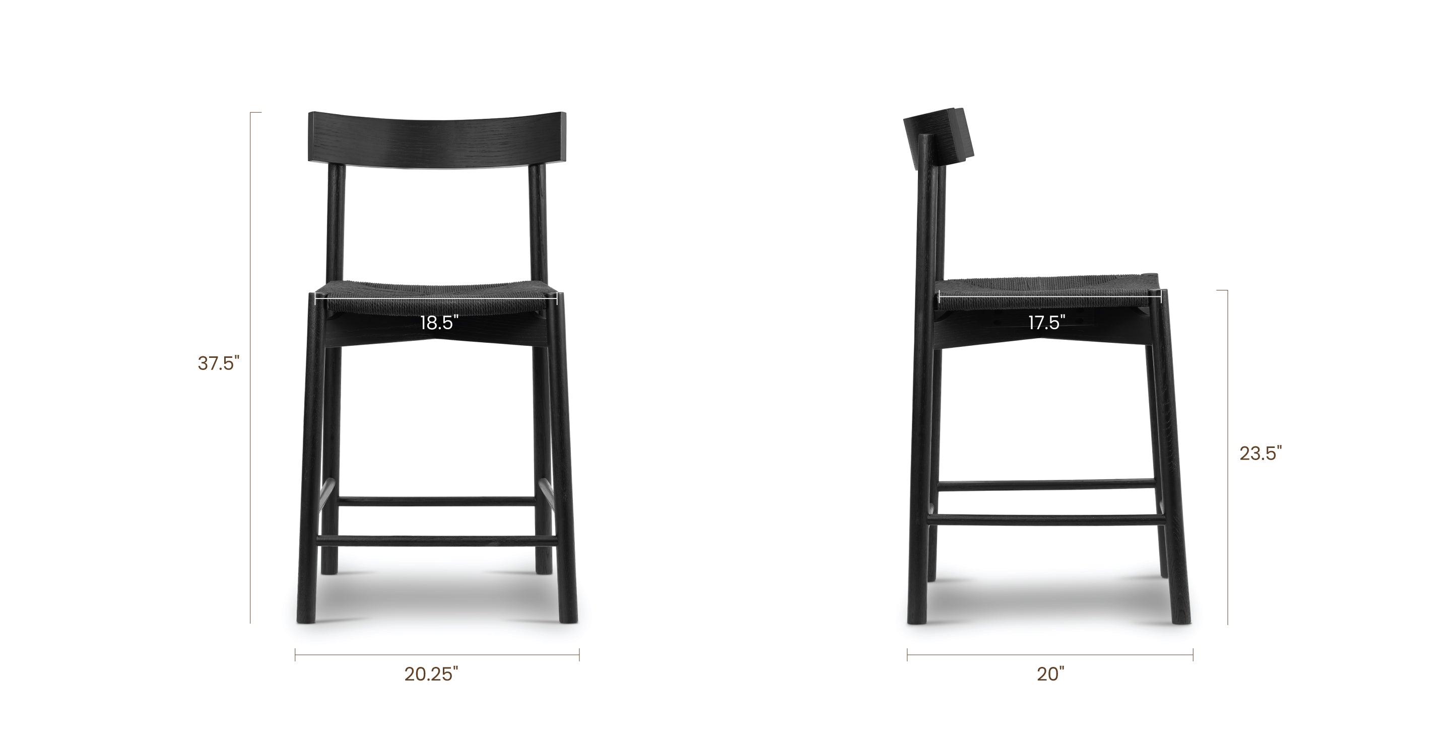 Premium Hamm Counter Stool - Adjustable Height Bar Stool for Kitchen Island, Breakfast Nook & Home Decor | Comfortable Modern Seating for Dining & Entertaining