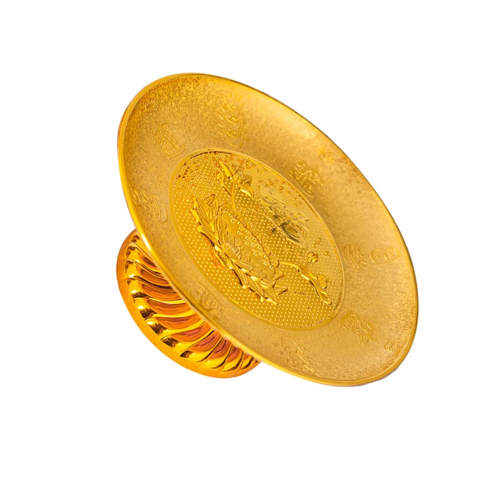 Buddhist Offering Bowls - Tinplate Fruit Tray for Altar Rituals, Food Dessert Snack Serving, Incense Smudging & Home Decoration | Perfect for Buddhist Ceremonies, Meditation Spaces and Spiritual Practices