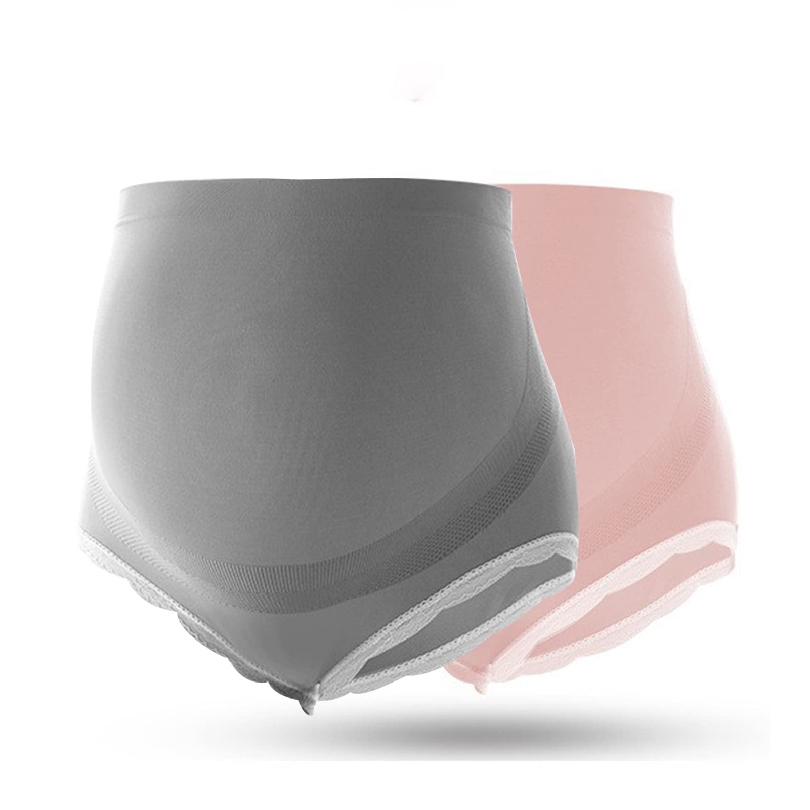 AIBIANOCEL Women's Maternity High Waist Underwear - Soft Cotton Pregnancy Panties Over Bump for Comfort & Support - Perfect for Everyday Wear, Sleeping & Postpartum Recovery