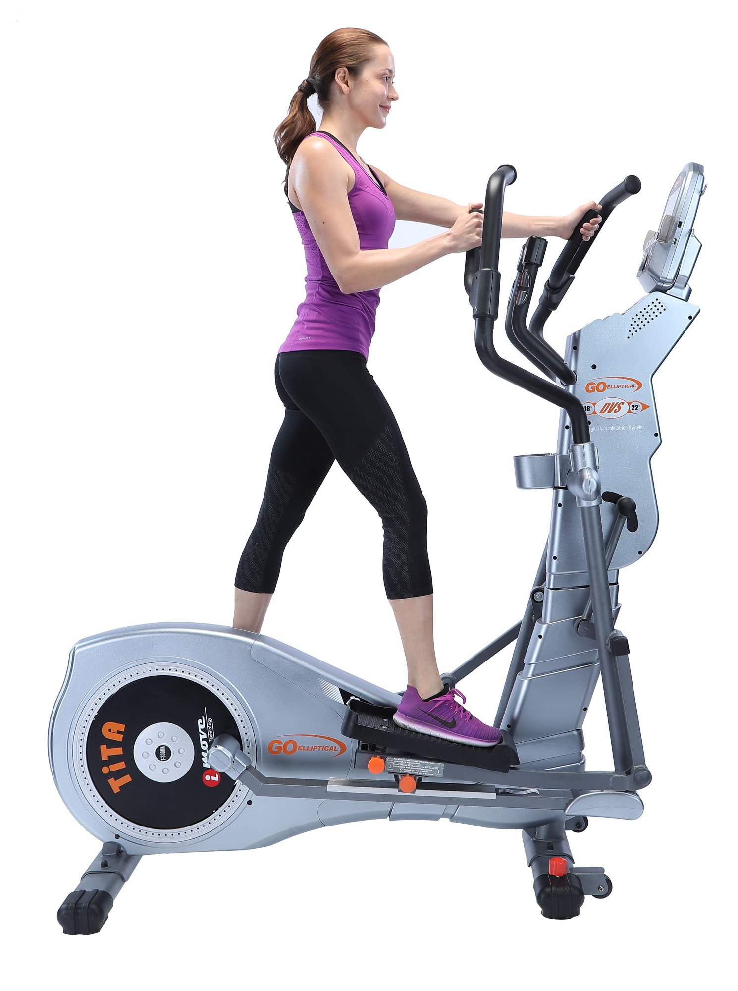 Go Elliptical Cross Trainer Machine - Low Impact Cardio Exercise Equipment for Home Gym, Weight Loss & Full Body Workout | Perfect for Small Spaces, Apartment Fitness & Senior-Friendly Training