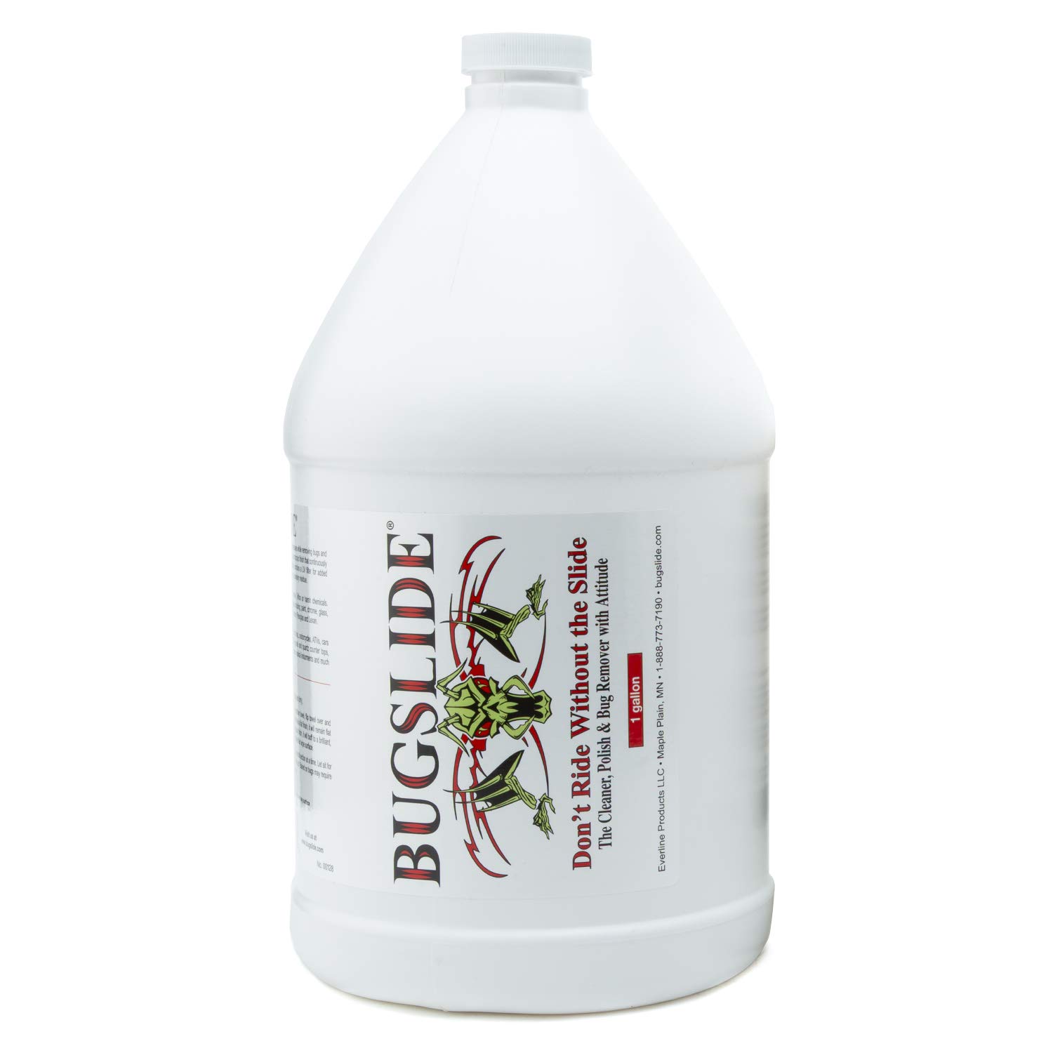 BugSlide 1 Gallon Cleaner Refill for Spray Bottles & Travel Kits - Multi-Surface Cleaning Solution for Cars, Home & Outdoor Use - Shines, Degreases, Polishes - Perfect for Vehicle Detailing, Kitchen Cleaning & Camping Gear Maintenance