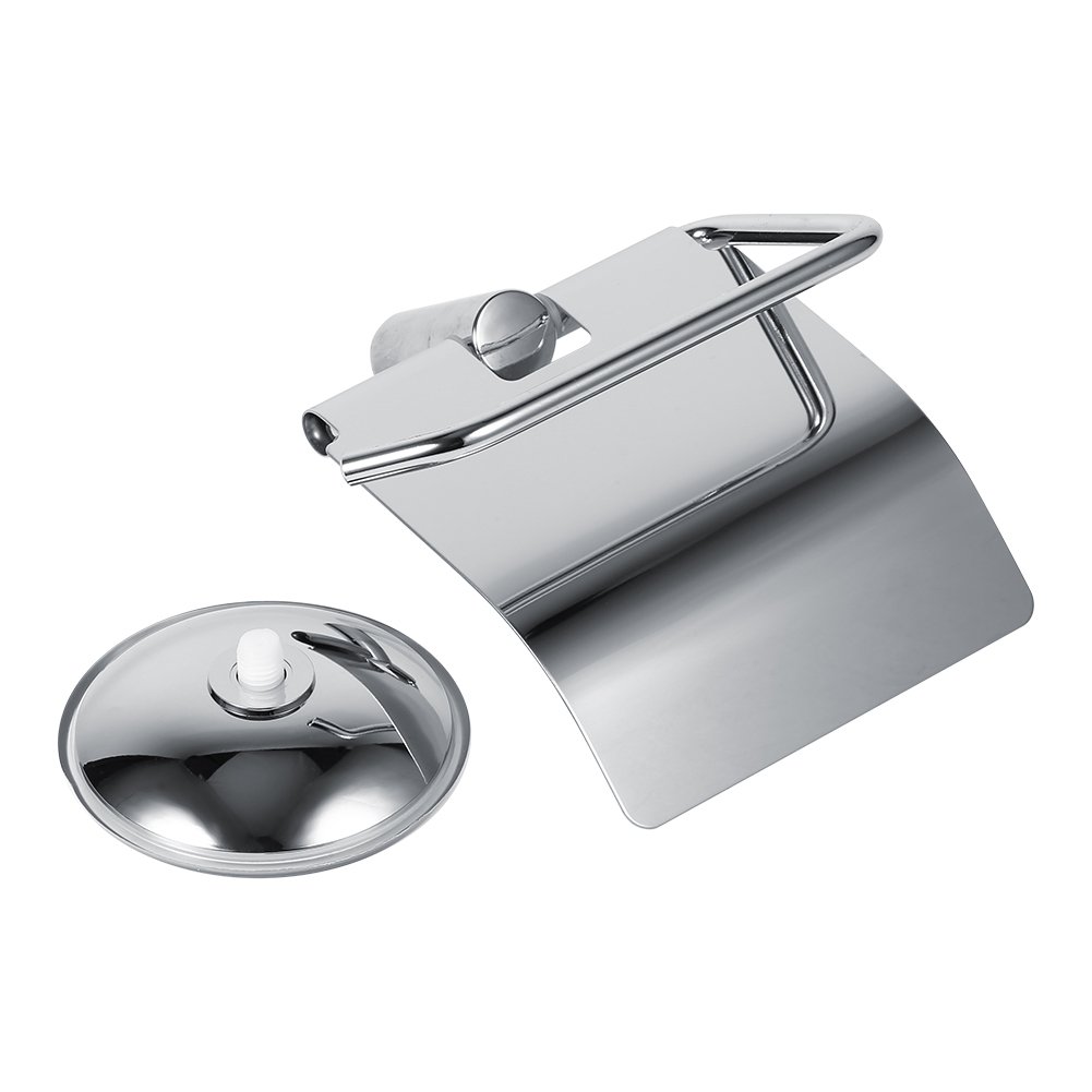 Premium Toilet Paper Holder - Durable Anti-Corrosion Rust-Proof Bathroom Tissue Roll Stand - Eco-Friendly Silver Paper Towel Dispenser for Home, Office & RV Use