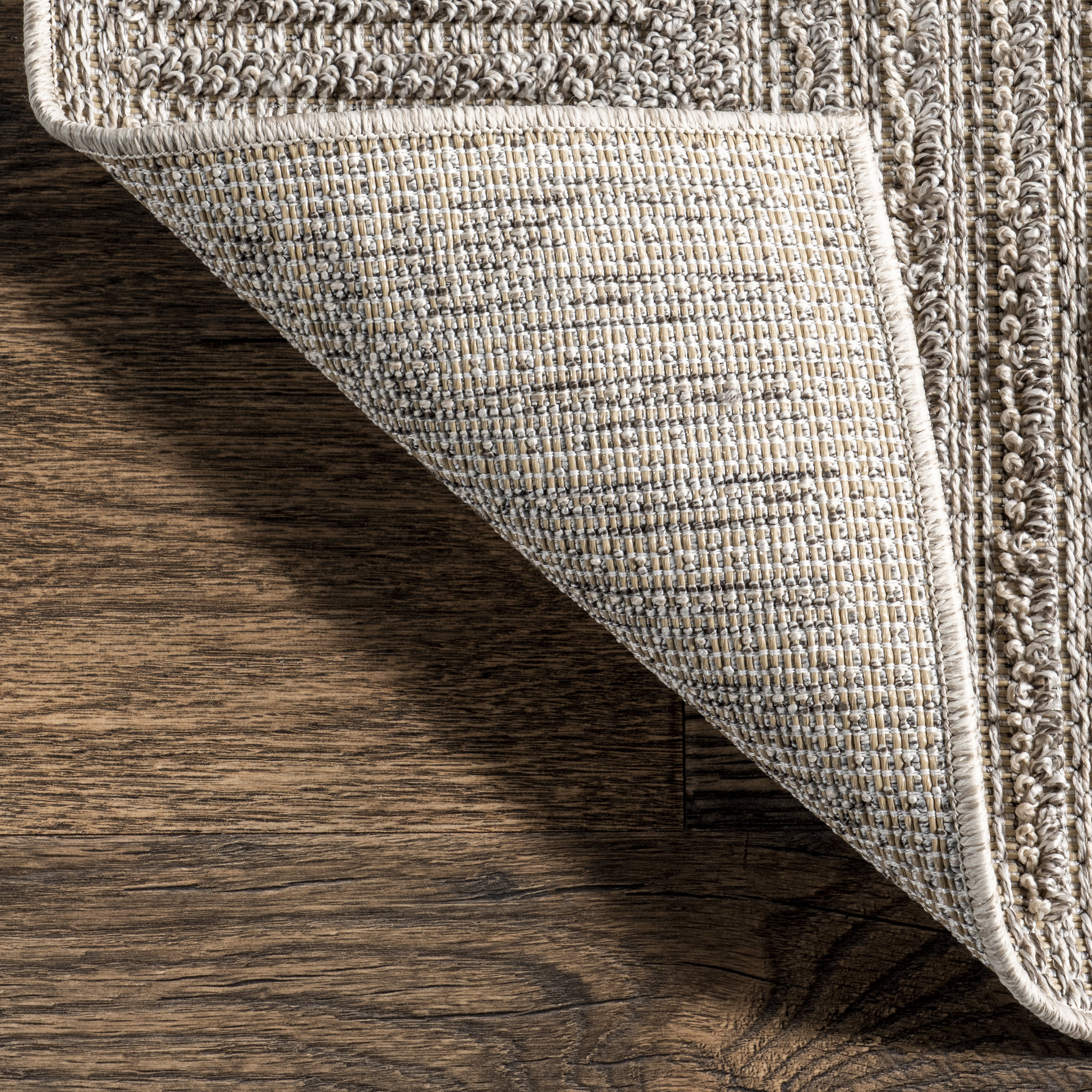 Premium Alexa Trellis Indoor/Outdoor Rug - Soft Beige Washable Area Carpet for Living Room, Patio & Bedroom | Non-Slip Backing, Durable & Stylish Home Decor