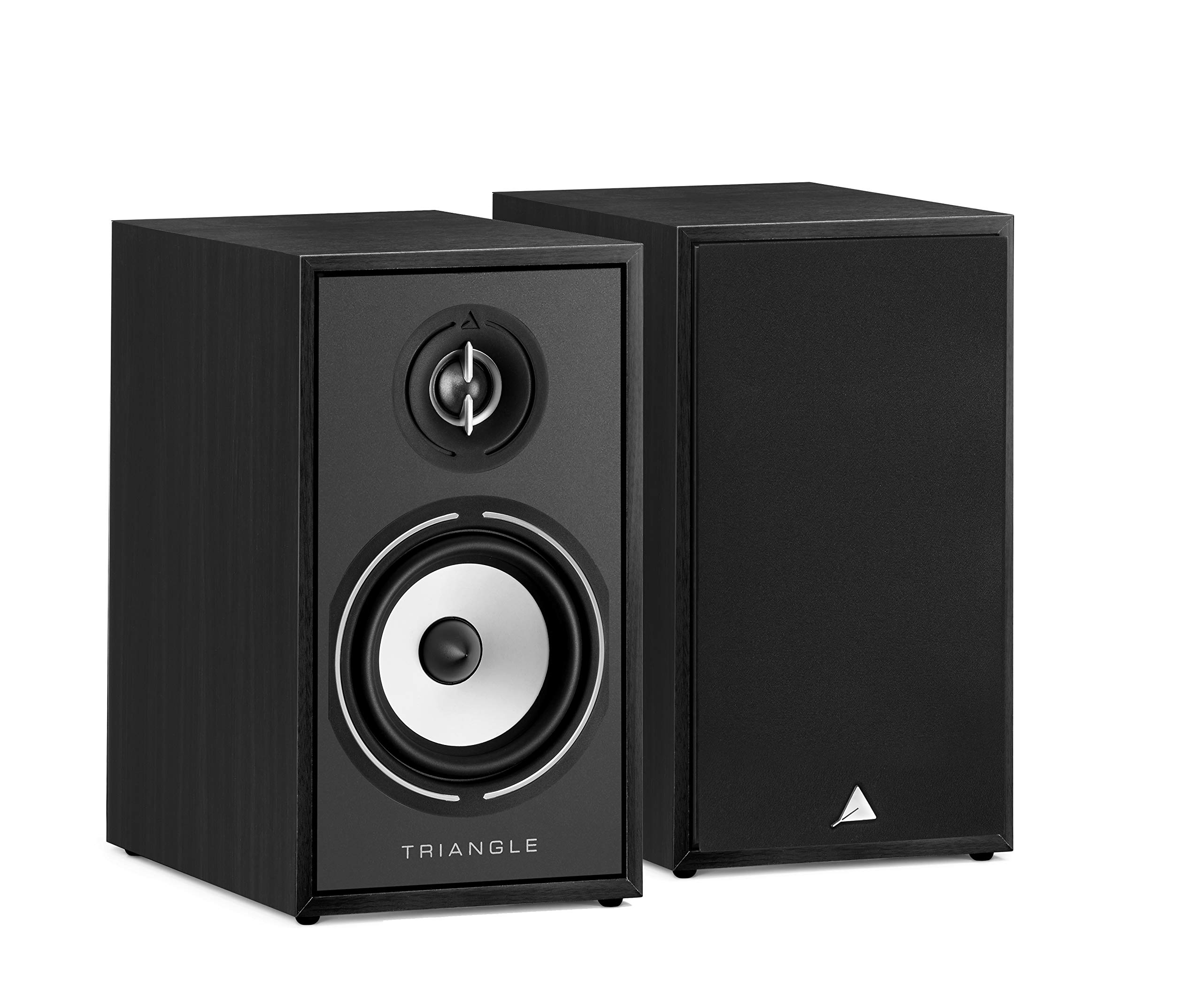 Triangle Borea BR02 Hi-Fi Bookshelf Speakers (Black Ash, Pair) - Premium Audio for Home Theater, Music Studio & Living Room Decor