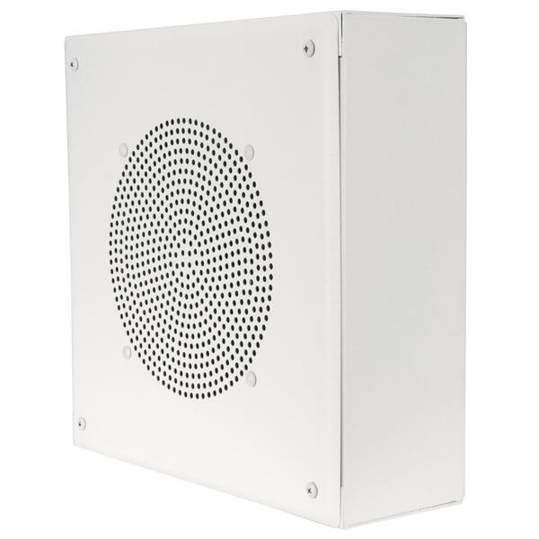 Quam SYSTEM 1 White Wall Speaker with Transformer - High Quality Audio System for Home Theater & Surround Sound - Perfect for Living Rooms, Home Theaters and Office Spaces