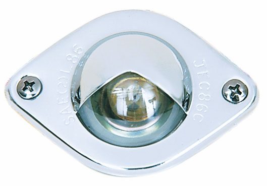 PM M437 Clear Chrome License Plate Utility Light - Bright LED Light for Cars, Trucks, SUVs - Perfect for Night Driving & Vehicle Safety