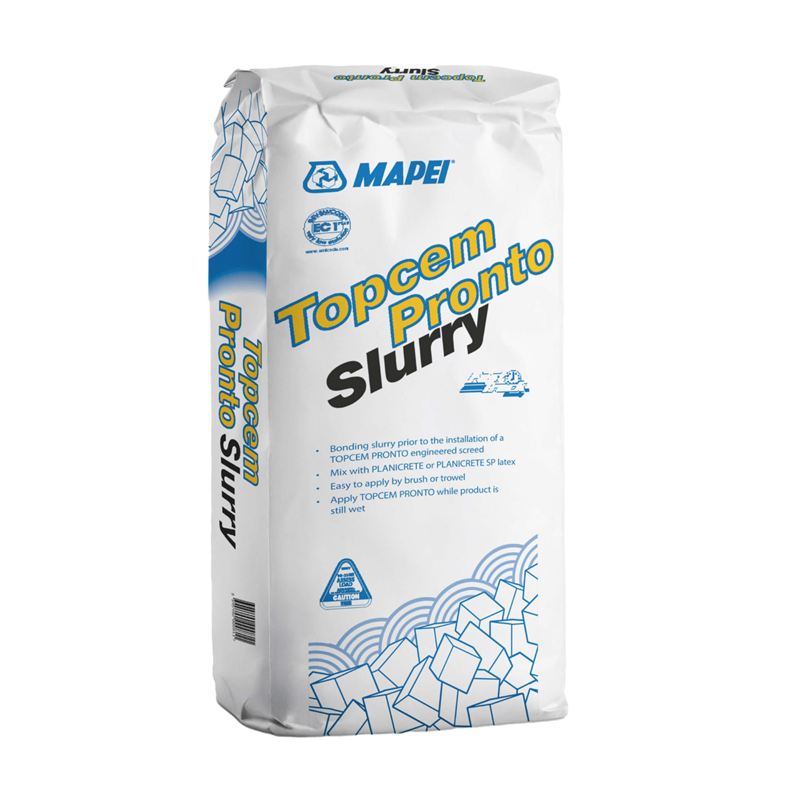 Mapei Topcem Pronto Slurry - Fast-Setting Cementitious Patch & Repair Mortar for Floors, Walls & Countertops - Perfect for Home Renovation & Commercial Projects