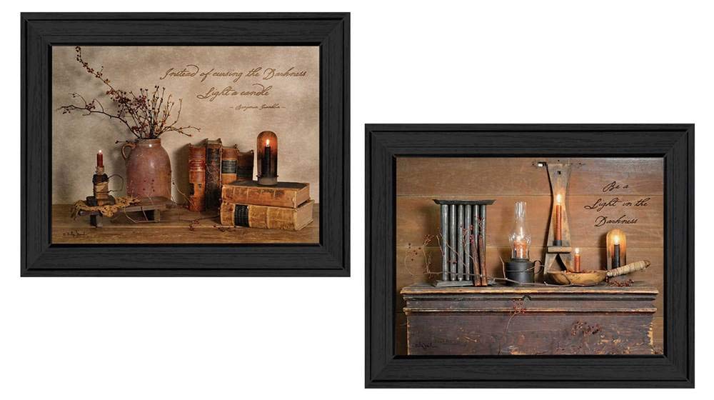 Billy Jacobs Framed Wall Art Candles - Trendy Home Decor for Living Room & Bedroom | Perfect for Housewarming Gifts & Cozy Interior Design