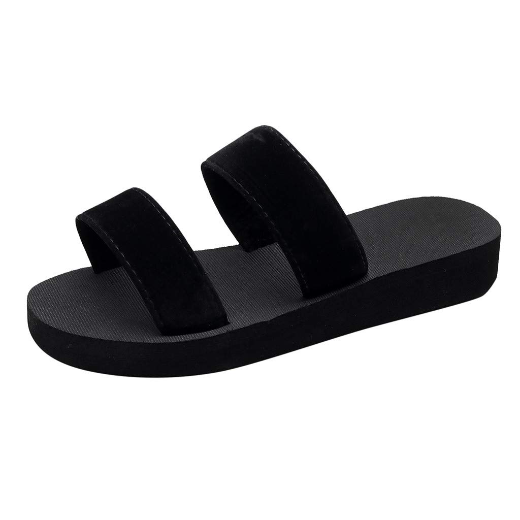 Women's Fluffy Flip Flops - Soft Plush Slide Sandals for Beach, Home & Indoor Comfort | Cozy Slippers for Relaxation, Lounging & Spa Days