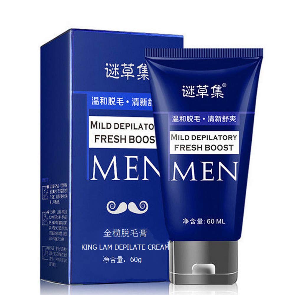 Permanent Hair Removal Cream for Men - Effective Depilatory Cream for Body, Hands & Legs - Long-Lasting Smooth Skin for Grooming & Confidence