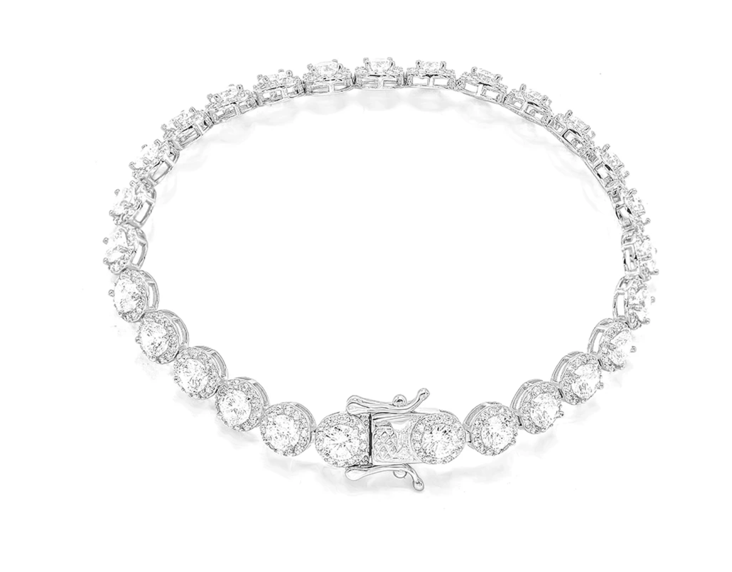 Elegant Marian Tennis Bracelet for Women - 14K Gold Plated Cubic Zirconia Tennis Bracelet - Perfect for Weddings, Parties & Everyday Wear