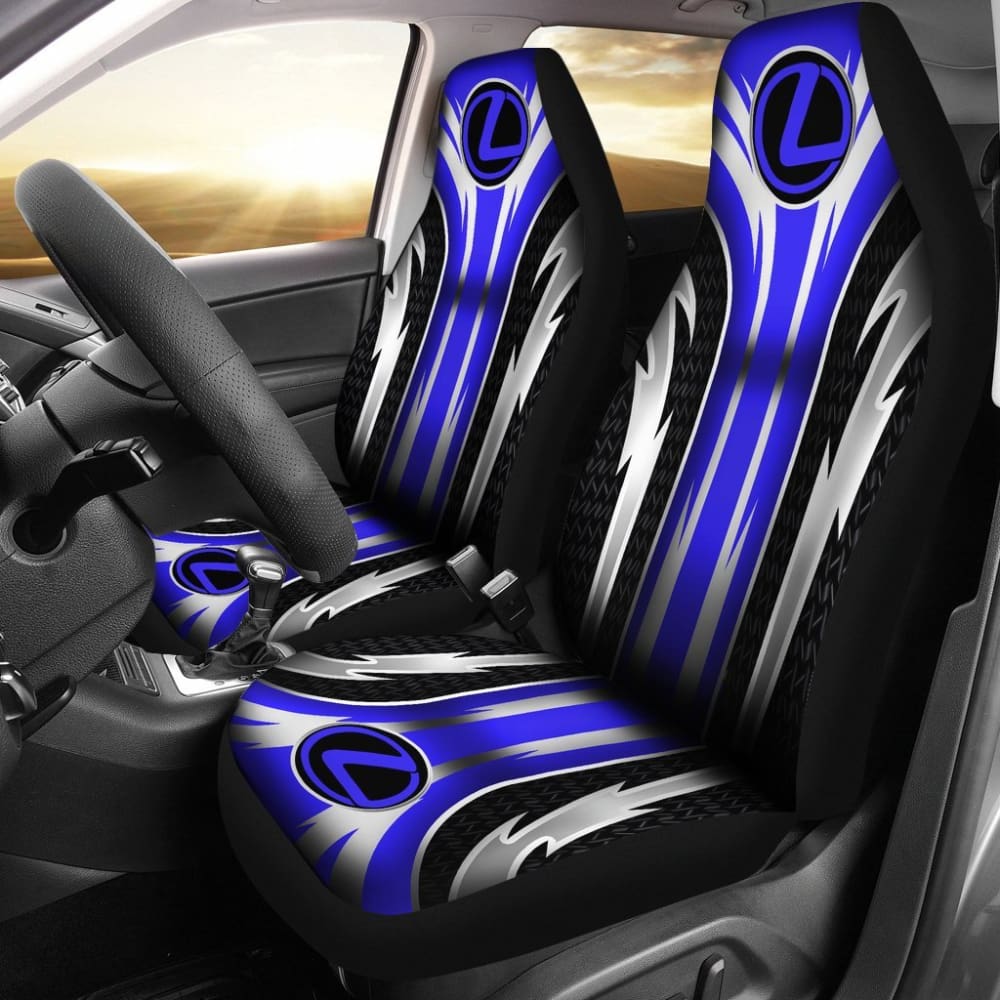 Premium 2-Piece Front Lexus Seat Covers - Blue (Part #144627) | Universal Fit for Most Lexus Models | Perfect for Car Protection & Style Enhancement