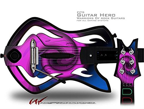 Purple Swirl Decal Skin for Warriors of Rock Guitar Hero Guitar - Custom Vinyl Sticker (Guitar Not Included) - Perfect for Gaming, Cosplay, and Personalizing Your Controller