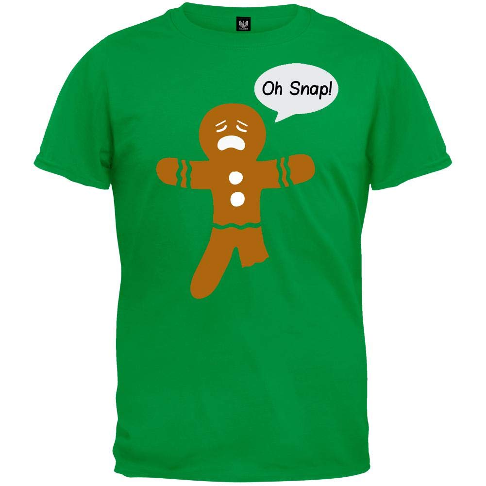 Funny Gingerbread Man T-Shirt - Christmas Holiday Novelty Graphic Tee for Men & Women - Perfect for Xmas Parties, Ugly Sweater Contests & Festive Family Gatherings