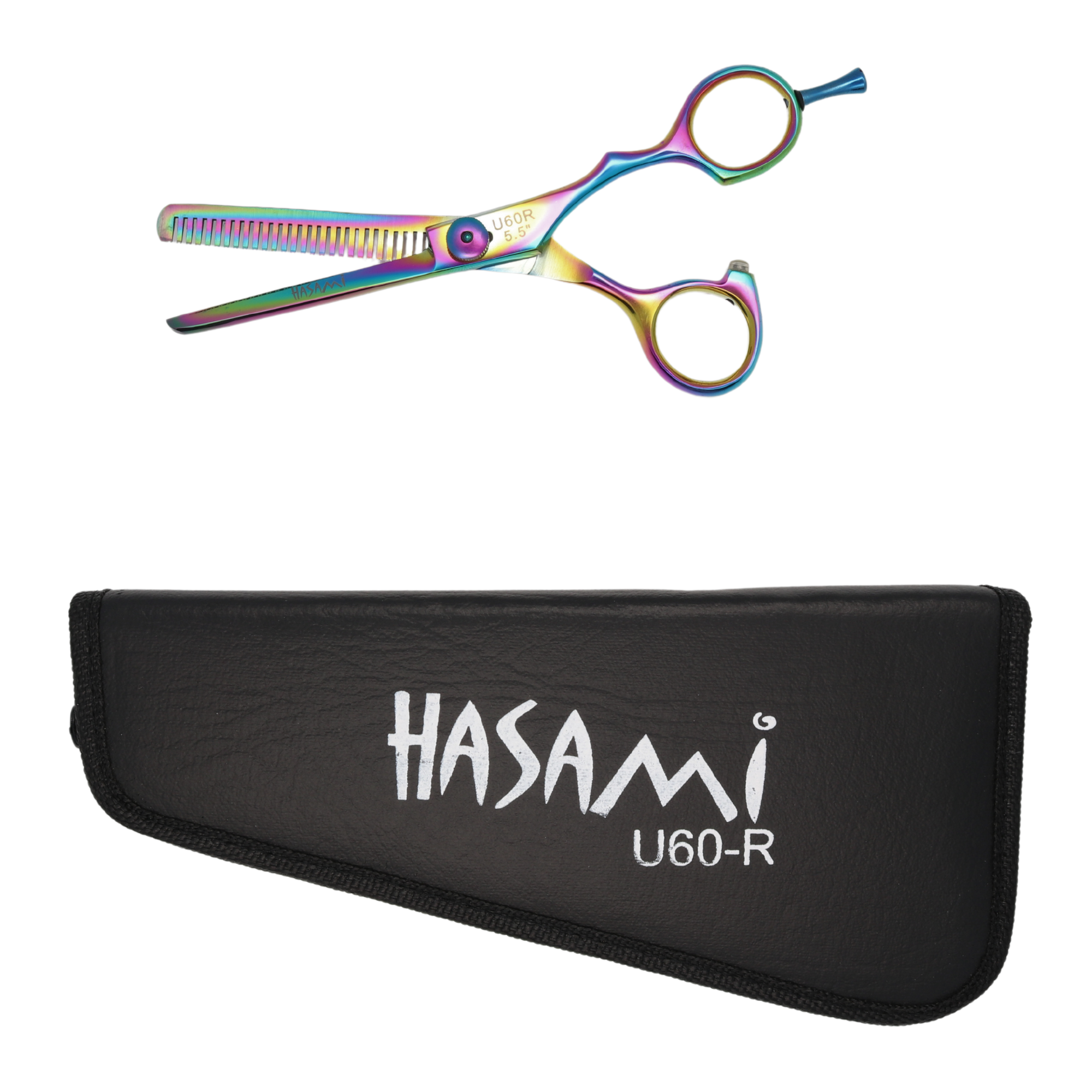 Professional 5.5 Inch Hair Cutting & Thinning Scissors - Titanium Coated Right-Handed Shears U60 R | Perfect for Salon Stylists & Home Haircuts