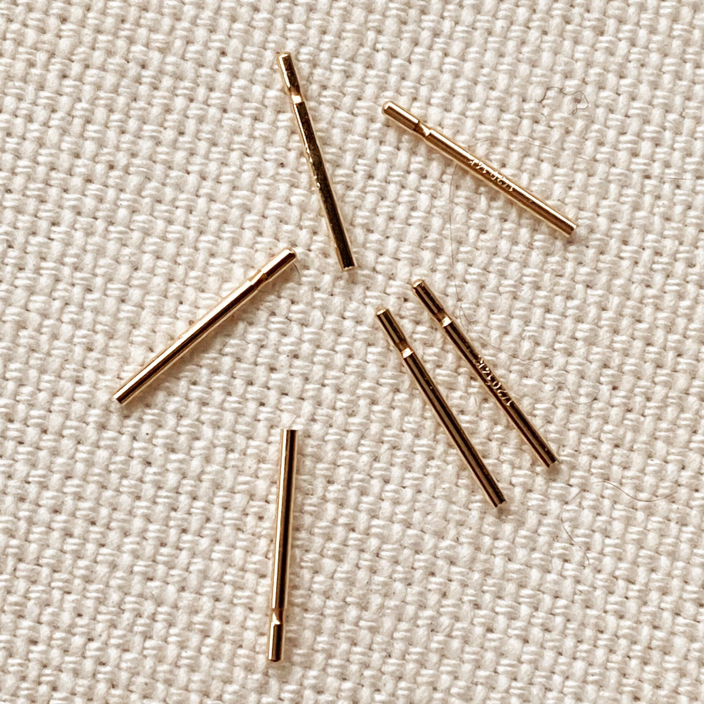 14K Gold Filled Earring Posts - Hypoallergenic Stud Earrings for Women (12-Pack) | Perfect for Everyday Wear, Gift Giving & Special Occasions