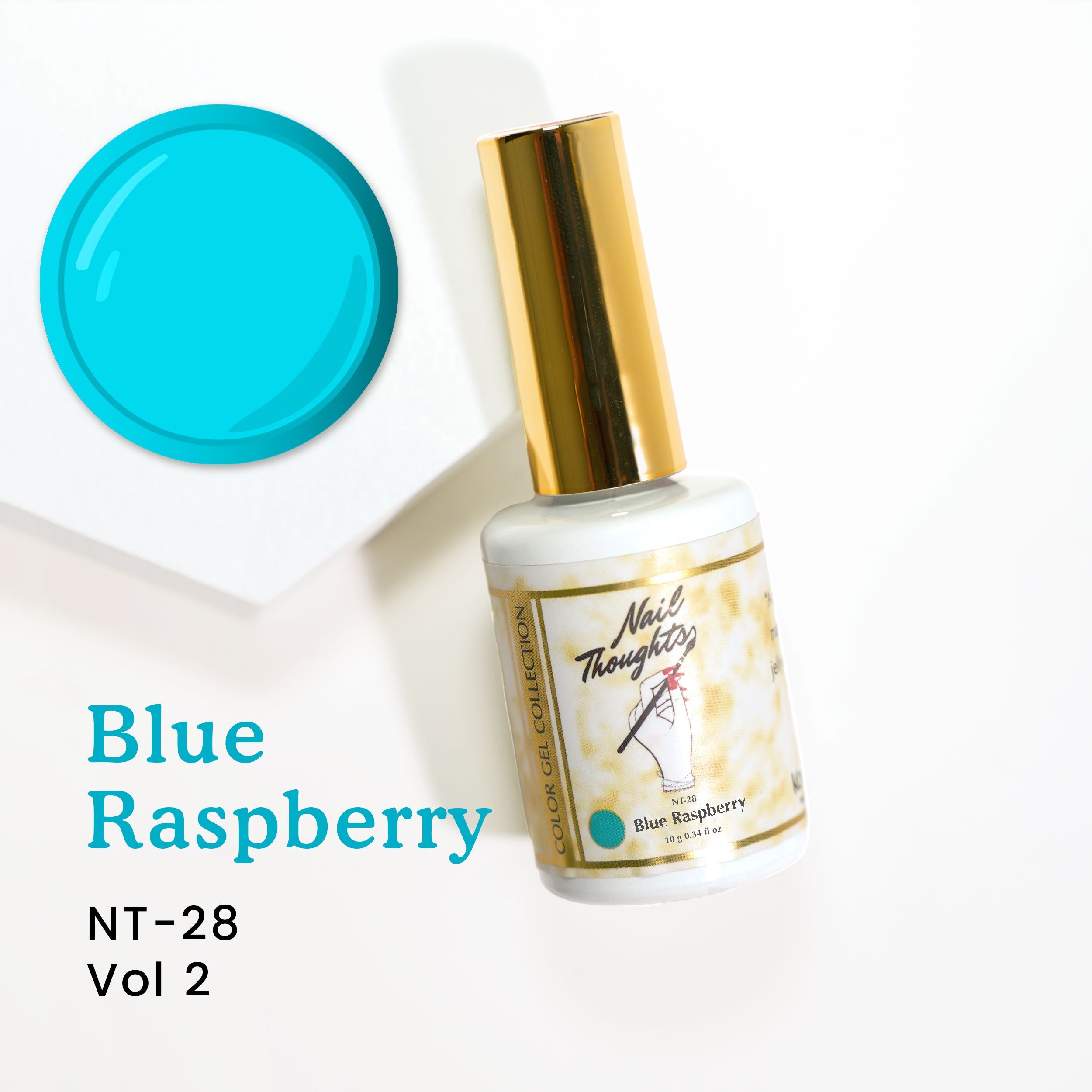 Nail Thoughts NT 28 Blue Raspberry Nail Polish - Long Lasting Gel Polish for Manicures & Pedicures - Perfect for Salon, Home Use & Special Occasions