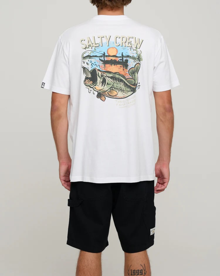 Salty Crew Striker Standard Tee - Men's Casual Short Sleeve Cotton T-Shirt for Surfing, Beach & Outdoor Activities