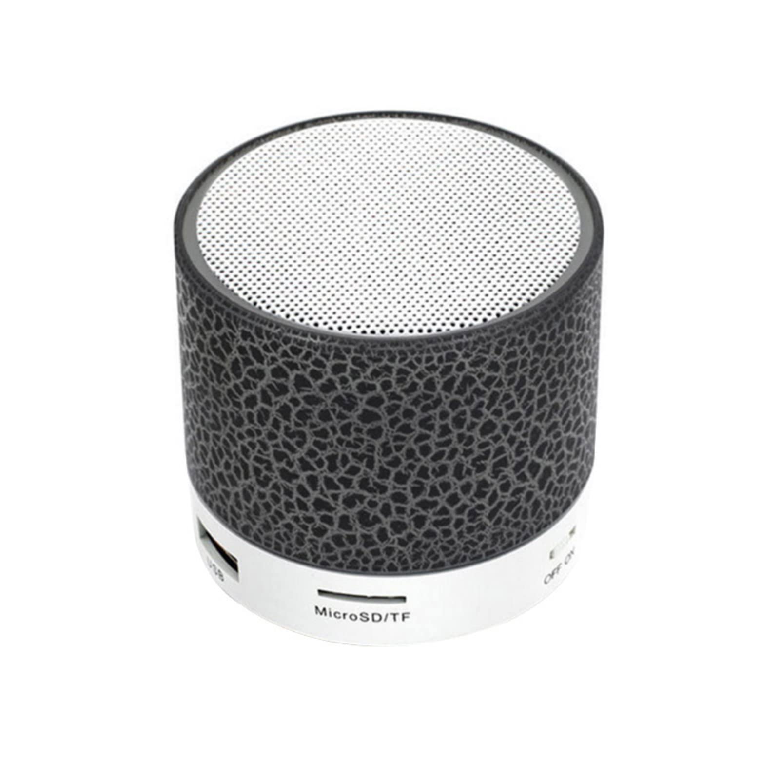 Portable Bluetooth Speaker with LED Colorful Lights - Wireless Outdoor Speaker, Waterproof Shower Speaker, Perfect for Bedroom, Party, Camping & Travel (Black)