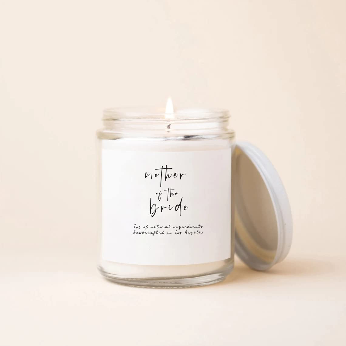 Elegant Mother of The Bride Gift - Scented Soy Candle for Wedding, Thank You Present for Mom - Perfect for Bridal Showers, Rehearsal Dinners & Special Occasions