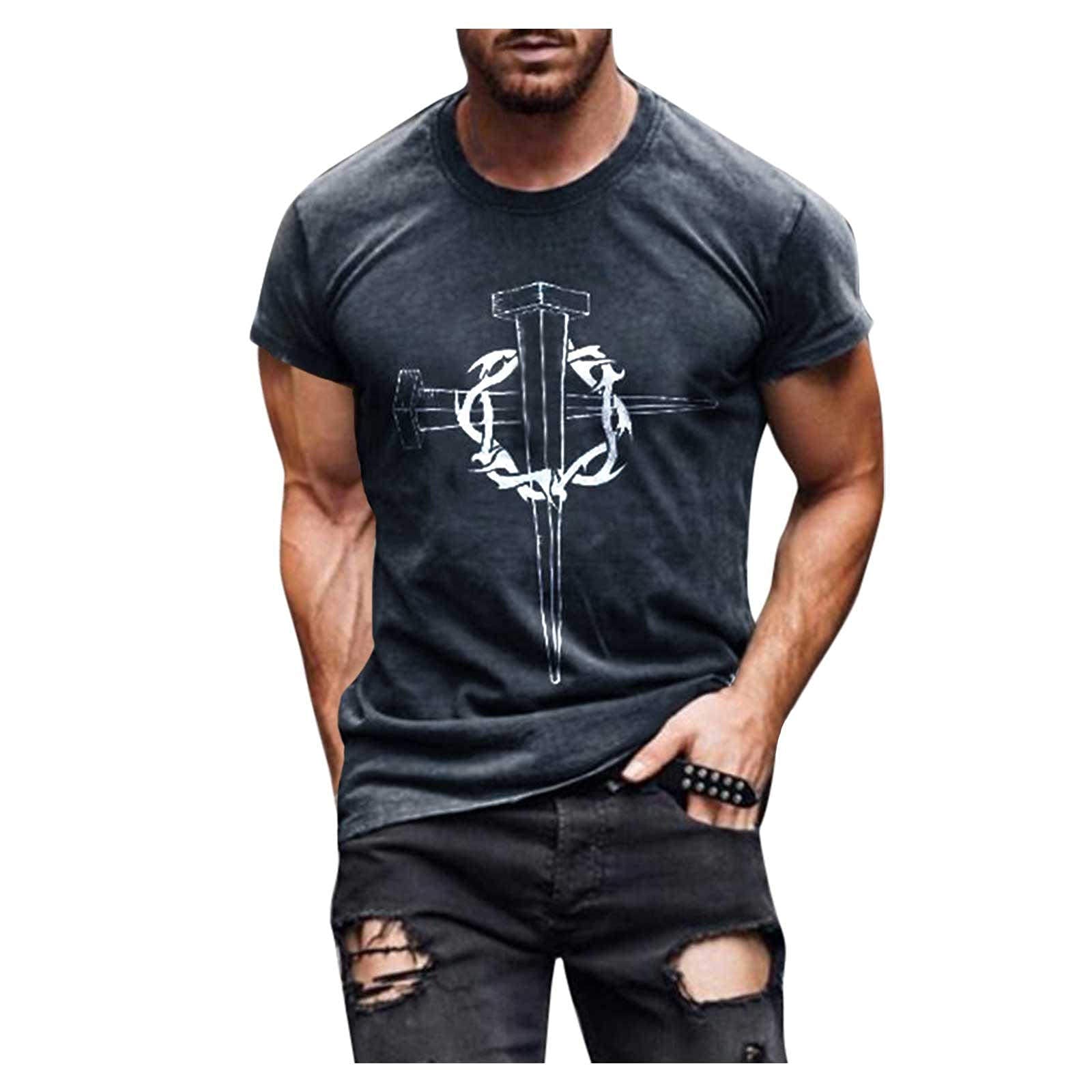 XXBR Men's Long Sleeve T-Shirt - 3D Digital Printed Retro Fire Design, Muscle Fit Workout Athletic Top for Fall | Gym, Streetwear & Casual Wear
