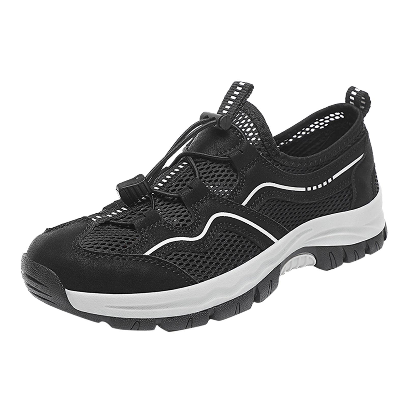 Men's Black Running Sneakers - Arch Support, Non-Slip, Comfortable for Outdoor Sports & Gym Workouts | Perfect for Jogging, Walking & Daily Wear