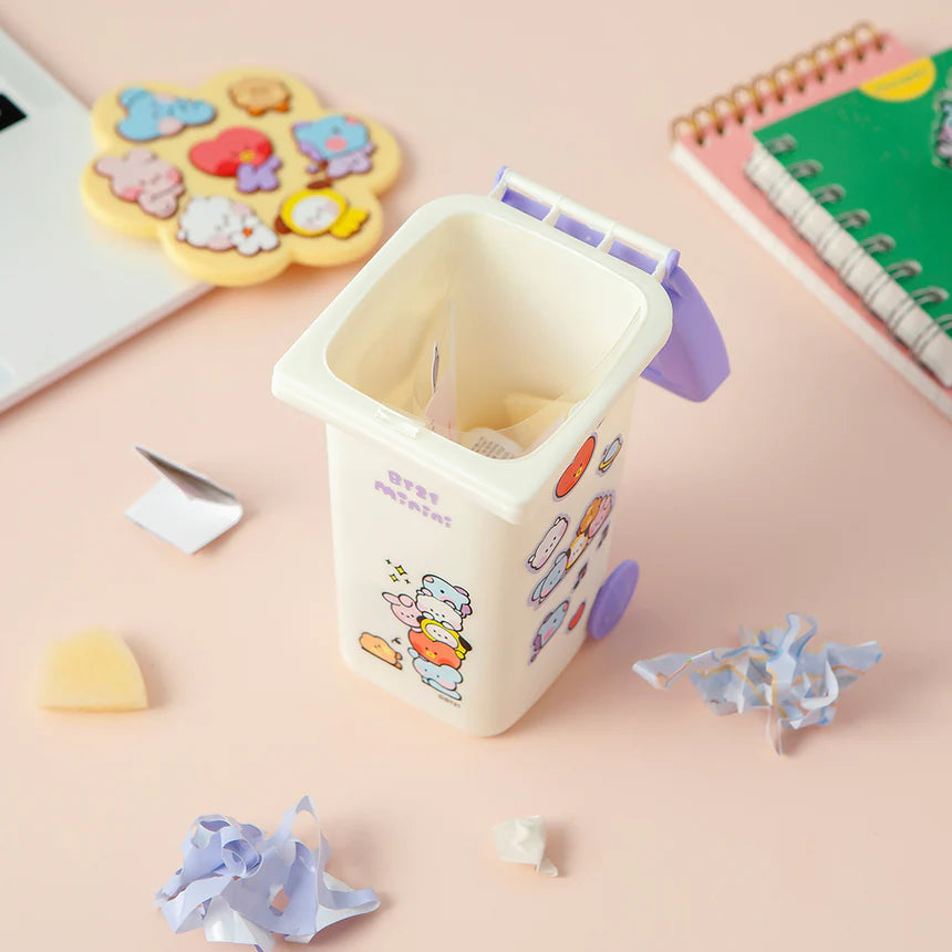 BT21 Cute Multi Pen Holder for Desk - Perfect for Office, School, and Home Organization (6 Slots)