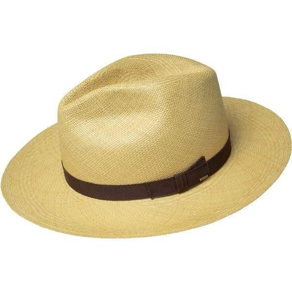 Bailey of Hollywood Panama Straw Hat - Dark Natural with Brown Band - Perfect for Beach, Summer Outfits & Outdoor Adventures