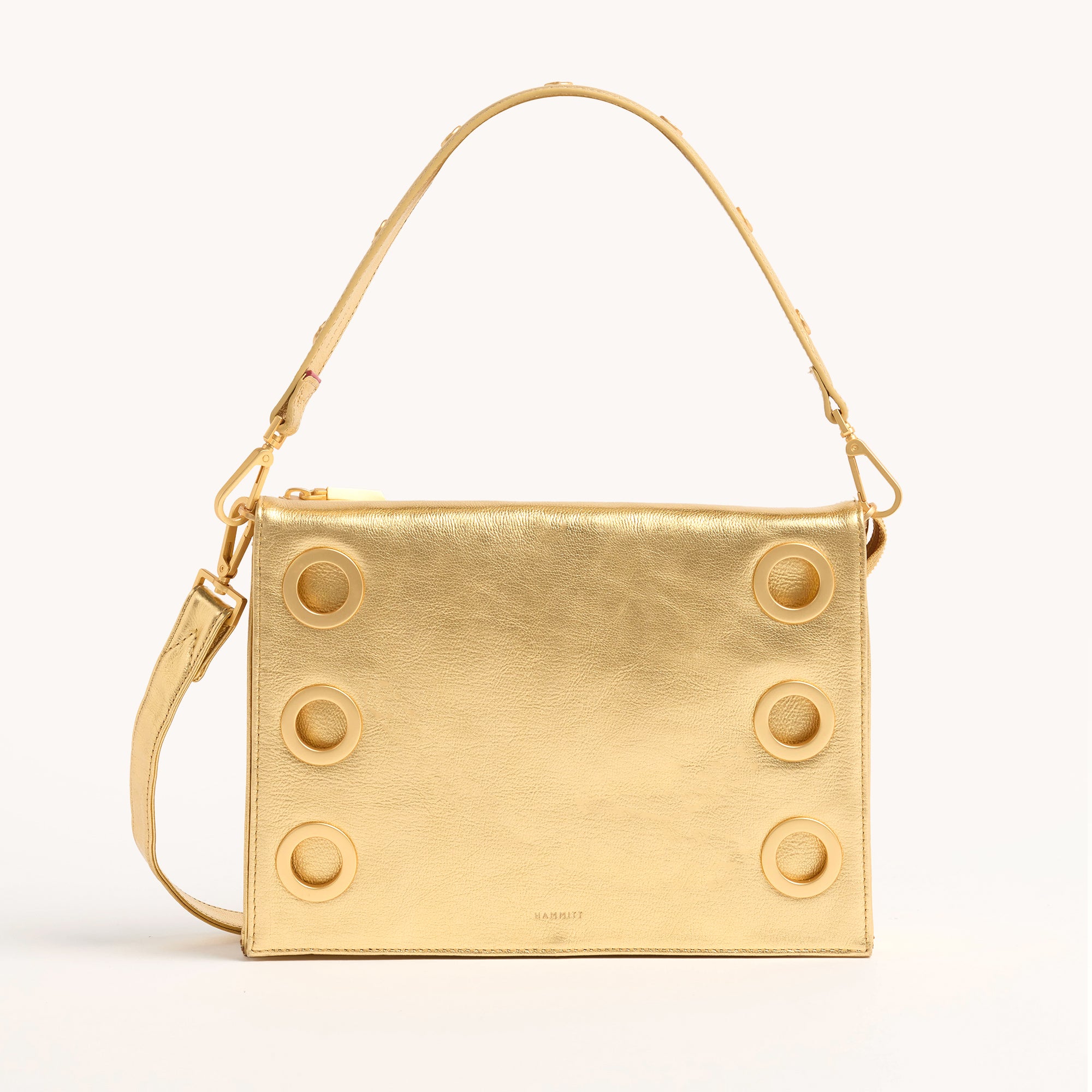 Montana Clutch - Gala Gold & Brushed Gold Hammered Large Crossbody Bag for Women | Perfect for Parties, Weddings & Evening Events